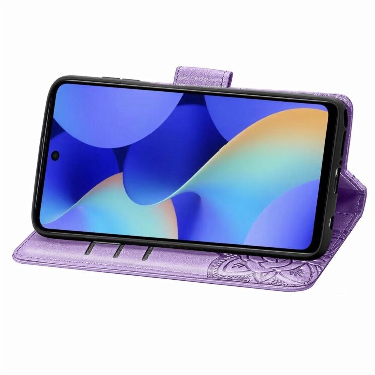 Чехол UniCase Butterfly Pattern для TECNO Spark 10 Pro - Light Purple: фото 3 из 9