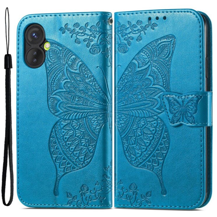 Чехол UniCase Butterfly для Tecno Spark 9 Pro (KH7n) - Blue: фото 1 из 10