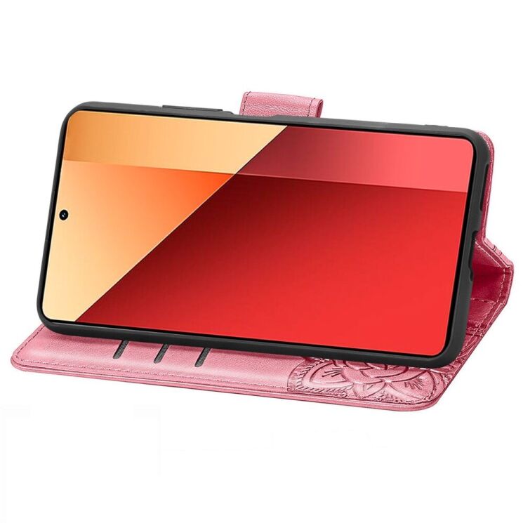 Чехол UniCase Butterfly Pattern для Xiaomi Redmi Note 13 Pro 4G / Poco M6 Pro - Pink: фото 3 из 8