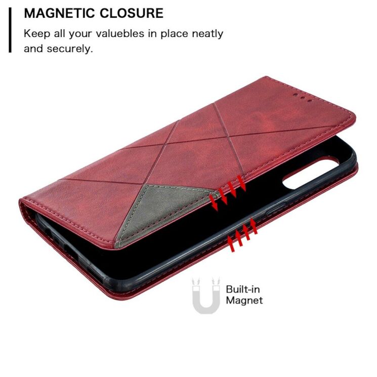 Чехол-книжка с кармашками UniCase Geometric Pattern для OPPO A31 - Red: фото 7 из 10