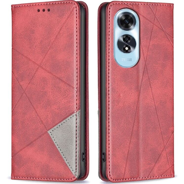 Чехол UniCase Geometric Pattern для OPPO A60 - Red: фото 1 из 8