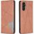 Чехол UniCase Geometric Pattern для Samsung Galaxy A16 (A165) - Brown: фото 1 из 8