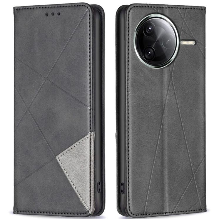 Чехол UniCase Geometric Pattern для Xiaomi Poco F7 Pro / F7 Ultra - Black: фото 1 из 9