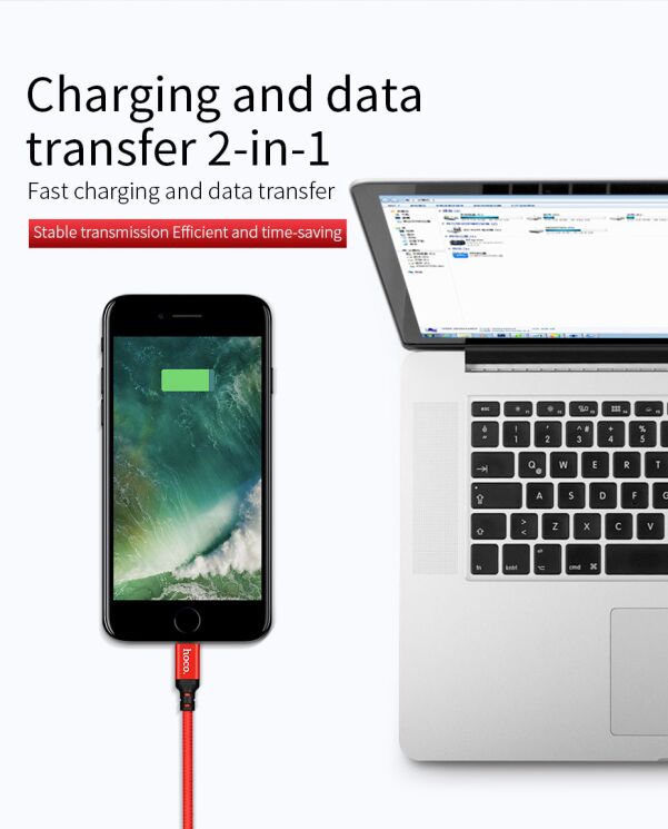 Дата-кабель HOCO X14 Times Speed Type-C (2A/1m) - Black: фото 4 з 5