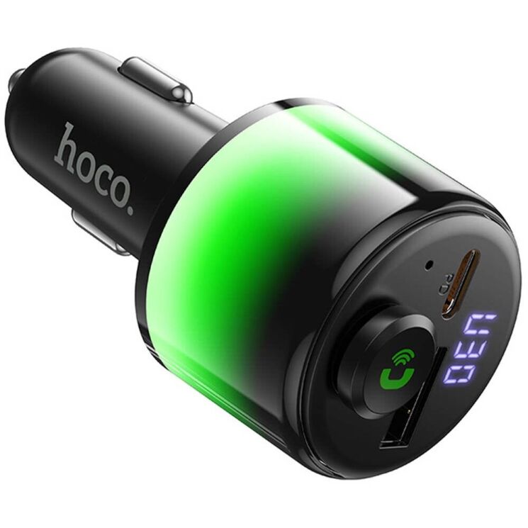 FM модулятор Hoco E166 Path PD42W + QC3.0 (USB to Type-C) - Black (923319B) FM модулятор Hoco E166 Path PD42W + QC3.0 (USB to Type-C) - Black: фото 3 из 8