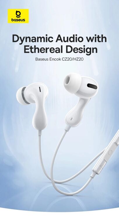 Гарнитура Baseus Encok CZ20 Type-C (A00171400213-00) - White: фото 5 из 16