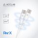 Кабель ACCLAB PwrX 60W Type-C to Type-C (1.2m) - White (896121W). Фото 3 з 5