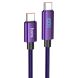 Кабель Hoco U125 Benefit 100W Type-C to Type-C (1.2m) - Purple (896230V). Фото 1 з 6