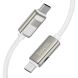 Кабель Hoco U137 Type-C to Type-C (60W, 3A, 1.2m) - White (896293W). Фото 3 из 6