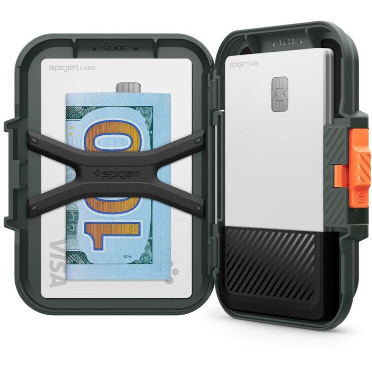 Кардхолдер Spigen (SGP) Lock Fit (MagFit) AFA08528 - Military Green: фото 13 из 21