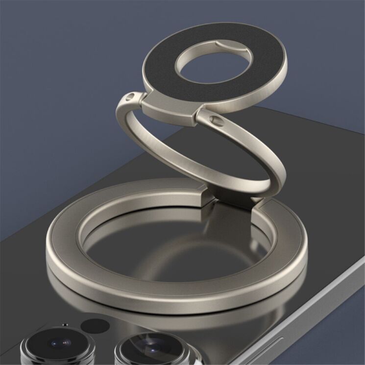 Кільце-тримач Deexe Magnetic Ring - Gold: фото 2 з 19