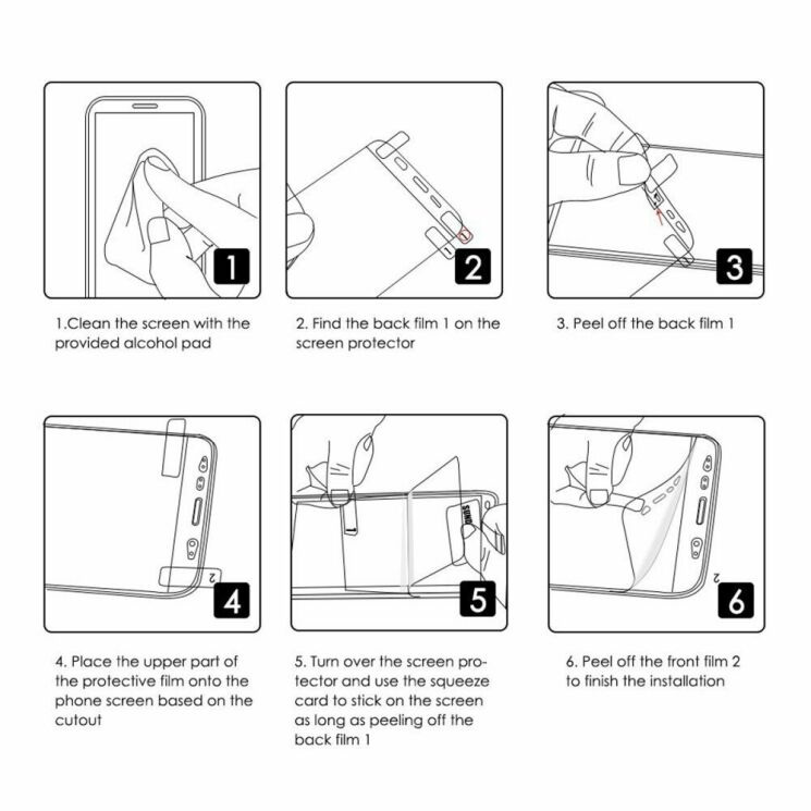 Комплект защитных пленок ENKAY Soft 3D для Samsung Galaxy S20 Plus (G985): фото 9 из 9