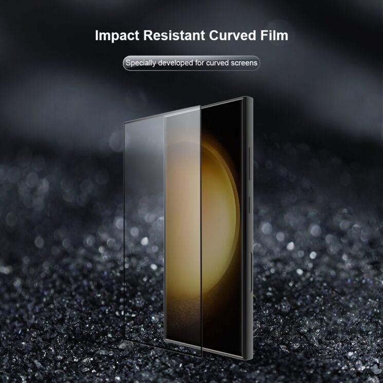 Комплект захисних плівок NILLKIN Impact Resistant Curved Film для Samsung Galaxy S24 Ultra (S928) - Black: фото 5 з 19