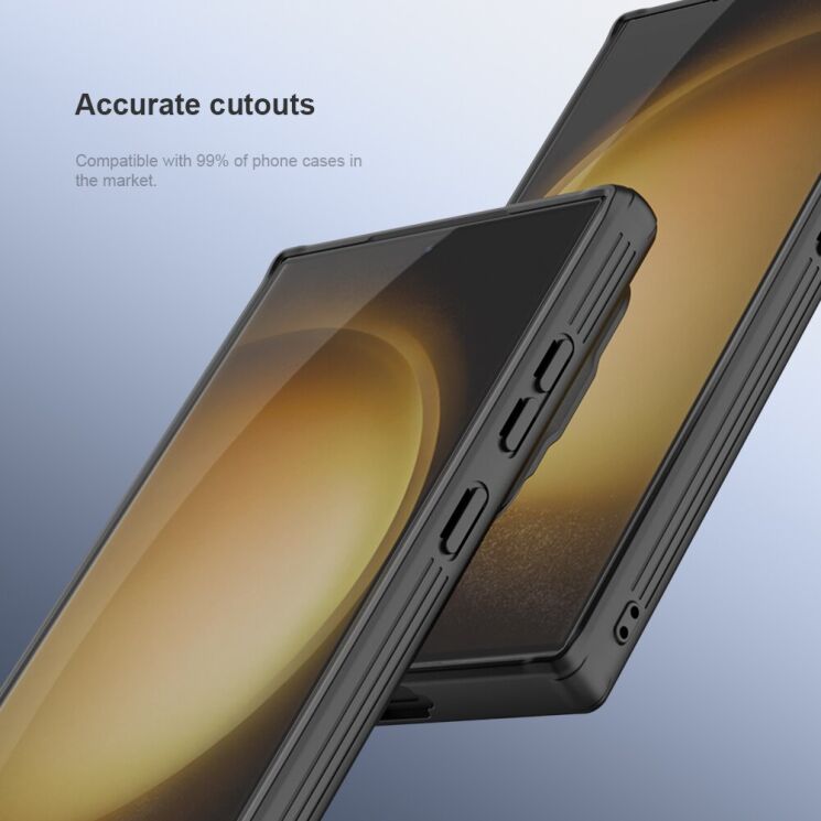 Комплект захисних плівок NILLKIN Impact Resistant Curved Film для Samsung Galaxy S24 Ultra (S928) - Black: фото 15 з 19