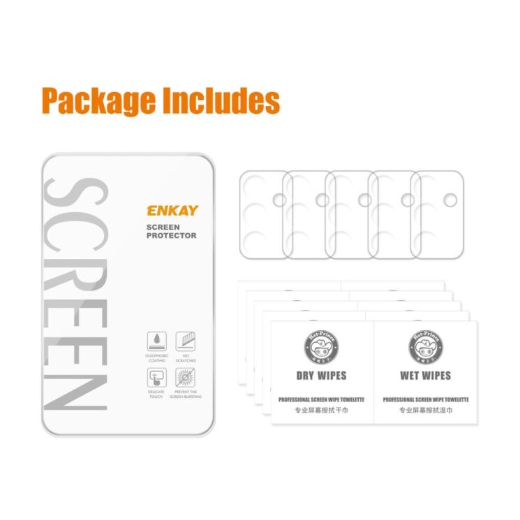 Комплект защитных стекол (2шт) на камеру ENKAY 9H Lens Glass Set для Samsung Galaxy M23 (M236): фото 6 из 7