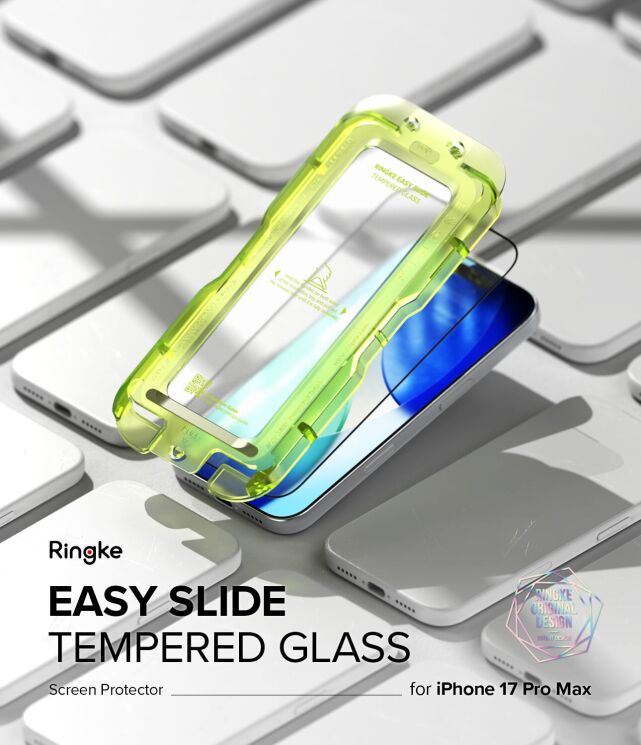 Комплект захисних стекол (2шт) Ringke Easy Slide Tempered Glass для iPhone 17 Pro Max (8800328810709): фото 2 з 18