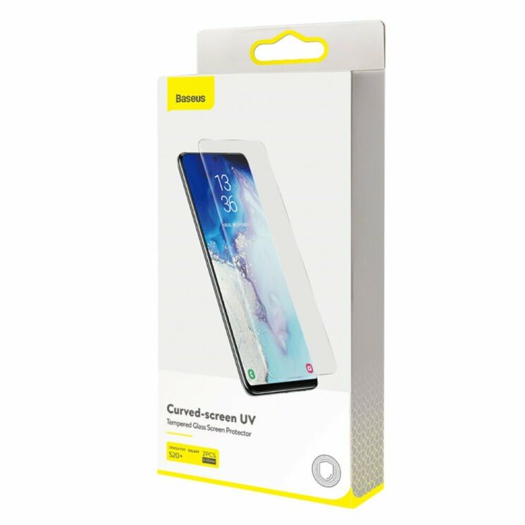 Комплект защитных стекол BASEUS Full Cover UV 0.25mm для Samsung Galaxy S20 Plus (G985): фото 15 из 15