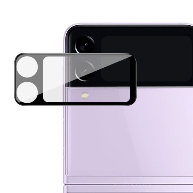 Защитное стекло на камеру IMAK Black Glass Lens для Samsung Galaxy Flip 3 - Black: фото 1 из 11