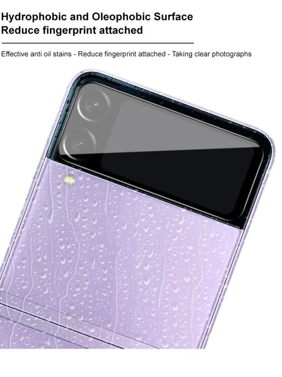 Защитное стекло на камеру IMAK Black Glass Lens для Samsung Galaxy Flip 3 - Black: фото 6 из 11