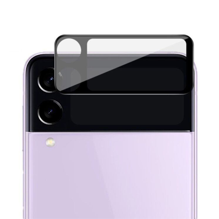 Защитное стекло на камеру IMAK Black Glass Lens для Samsung Galaxy Flip 3 - Black: фото 2 из 11