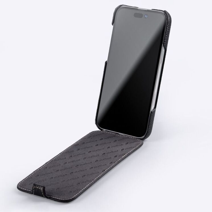 Кожаный чехол MELKCO Jacka Type для Apple iPhone 16 Plus - Black: фото 2 из 4