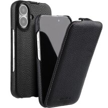 Кожаный чехол MELKCO Jacka Type для Apple iPhone 16 Plus - Black: фото 1 из 4