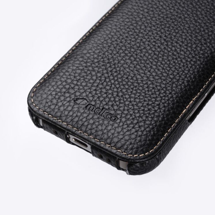 Кожаный чехол MELKCO Jacka Type для Apple iPhone 16 Plus - Black: фото 3 из 4