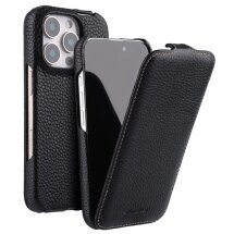 Кожаный чехол MELKCO Jacka Type для Apple iPhone 16 Pro - Black: фото 1 из 4
