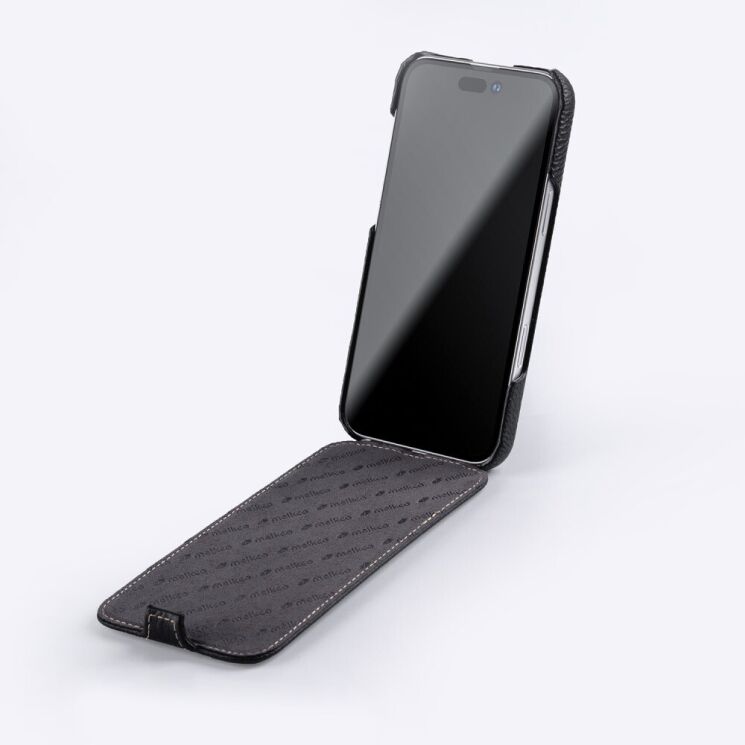 Кожаный чехол MELKCO Jacka Type для Apple iPhone 16 Pro - Black: фото 2 из 4