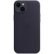Оригинальный чехол Leather Case with MagSafe для Apple iPhone 14 Plus (MPPC3) - Ink (306714DB). Фото 5 из 5
