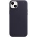Оригинальный чехол Leather Case with MagSafe для Apple iPhone 14 Plus (MPPC3) - Ink (306714DB). Фото 3 из 5