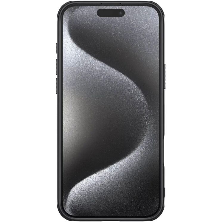 Пластиковый чехол NILLKIN Frosted Shield для Apple iPhone 16 Pro Max - Black: фото 4 из 18