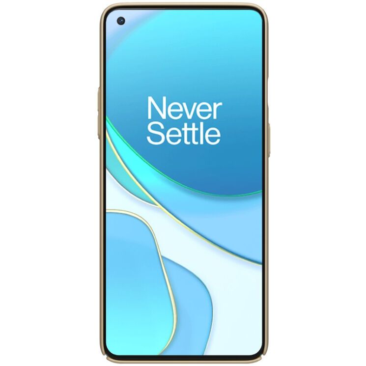 Пластиковый чехол NILLKIN Frosted Shield для OnePlus 8T - Gold: фото 3 из 18