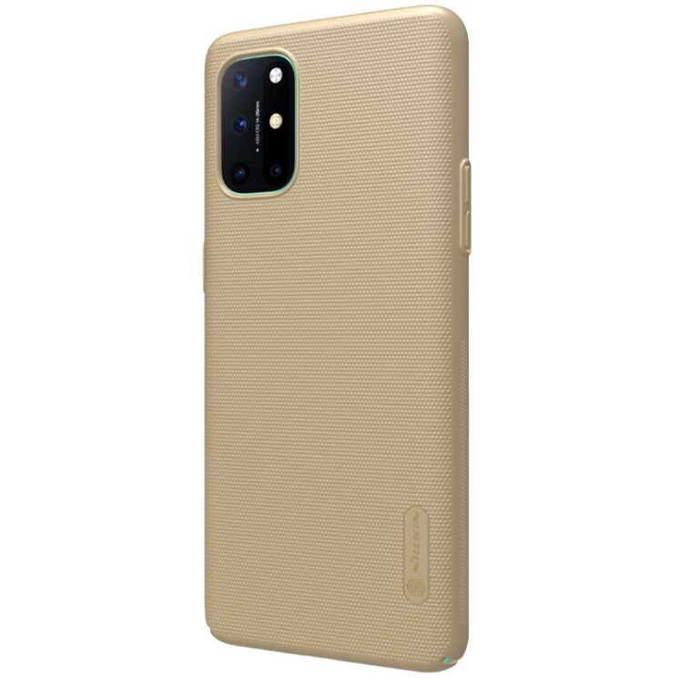 Пластиковый чехол NILLKIN Frosted Shield для OnePlus 8T - Gold: фото 4 из 18