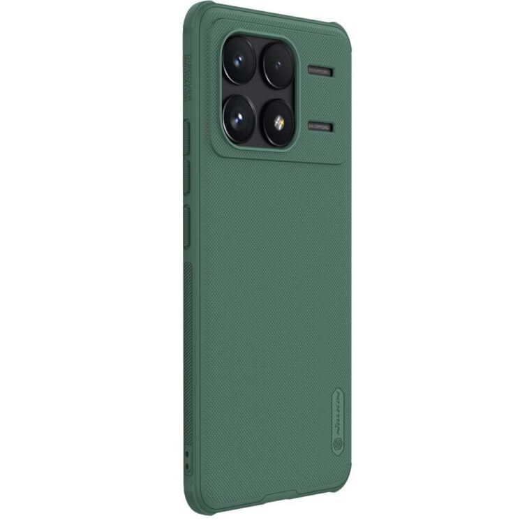 Пластиковый чехол NILLKIN Frosted Shield Pro для Xiaomi Poco F6 Pro - Green: фото 5 из 17