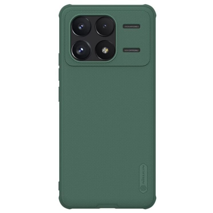 Пластиковый чехол NILLKIN Frosted Shield Pro для Xiaomi Poco F6 Pro - Green: фото 1 из 17