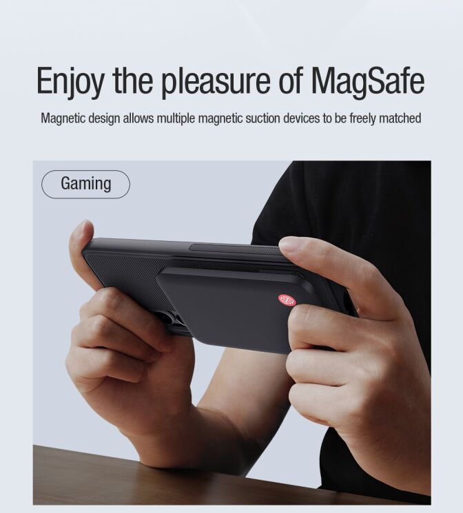 Пластиковый чехол NILLKIN Frosted Shield Pro Magnetic для Samsung Galaxy S23 (S911) - Black: фото 5 из 14