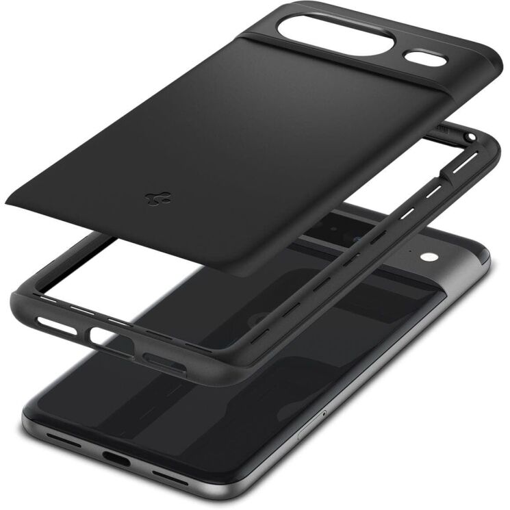 Пластиковый чехол Spigen (SGP) Thin Fit для Google Pixel 8 - Black: фото 5 из 17