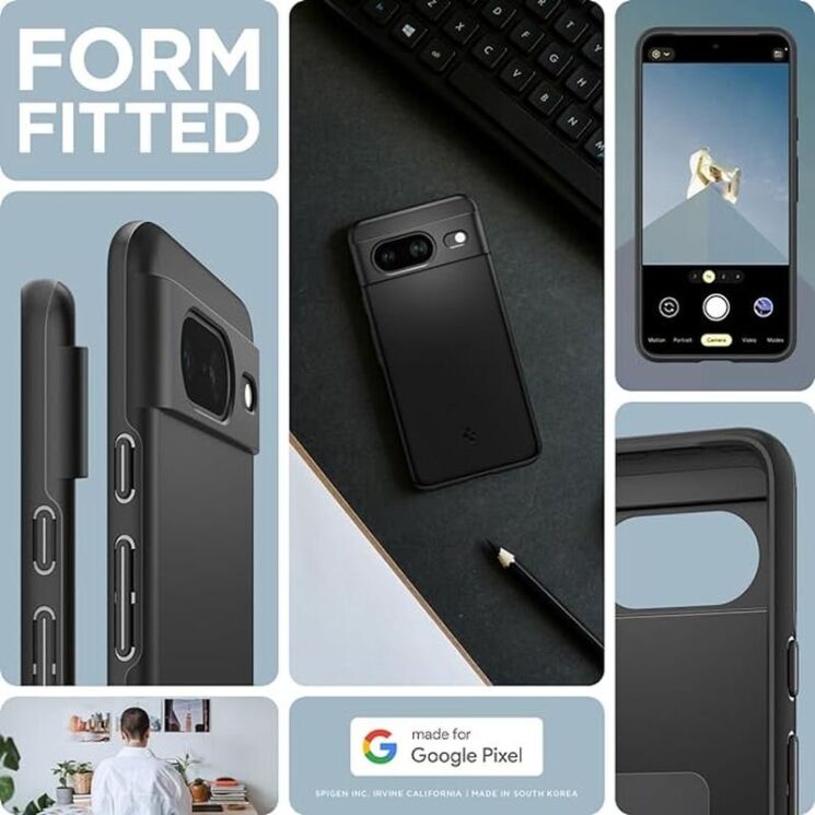 Пластиковый чехол Spigen (SGP) Thin Fit для Google Pixel 8 - Black: фото 17 из 17