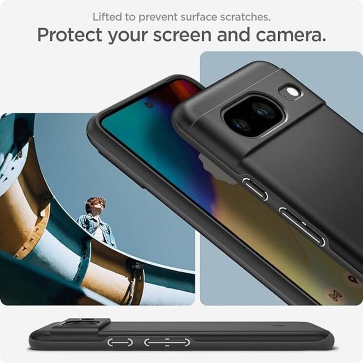 Пластиковый чехол Spigen (SGP) Thin Fit для Google Pixel 8 - Black: фото 15 из 17