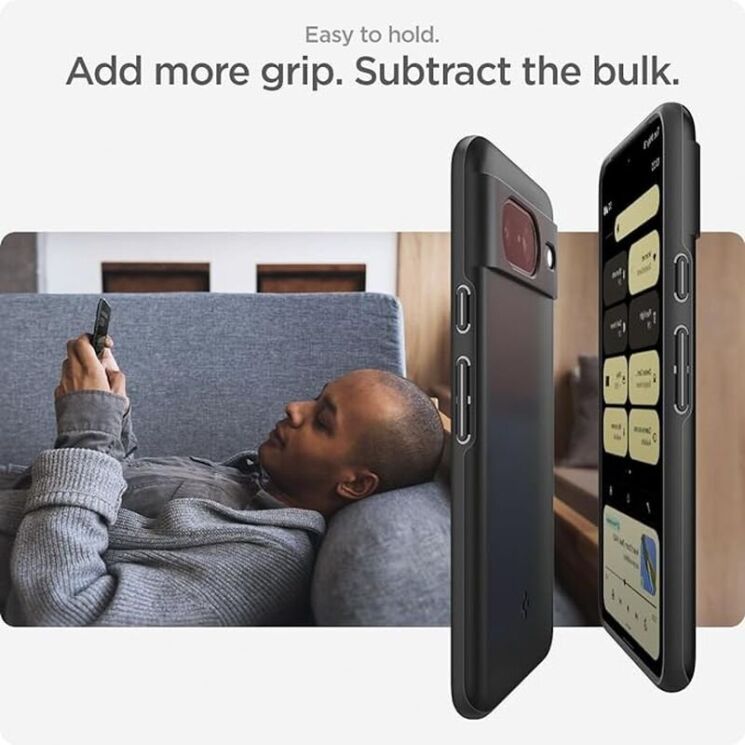 Пластиковый чехол Spigen (SGP) Thin Fit для Google Pixel 8 - Black: фото 16 из 17