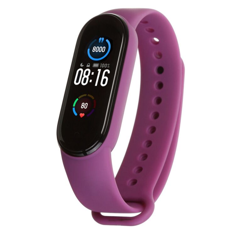 Ремешок ArmorStandartSilicone Strap для Xiaomi Mi Band 5 / Mi Band 6 / Mi Band 7 - Purple: фото 1 из 4