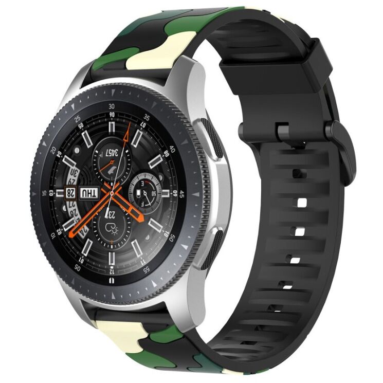 Ремешок Deexe Army Style для Samsung Galaxy Watch 3 (45mm) - Green: фото 3 из 4