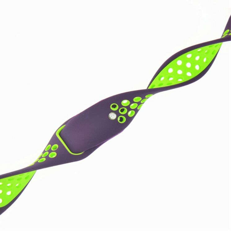 Ремінець Deexe Dot Color для Samsung Watch Active / Active 2 40mm / Active 2 44mm - Purple / Green: фото 3 з 3