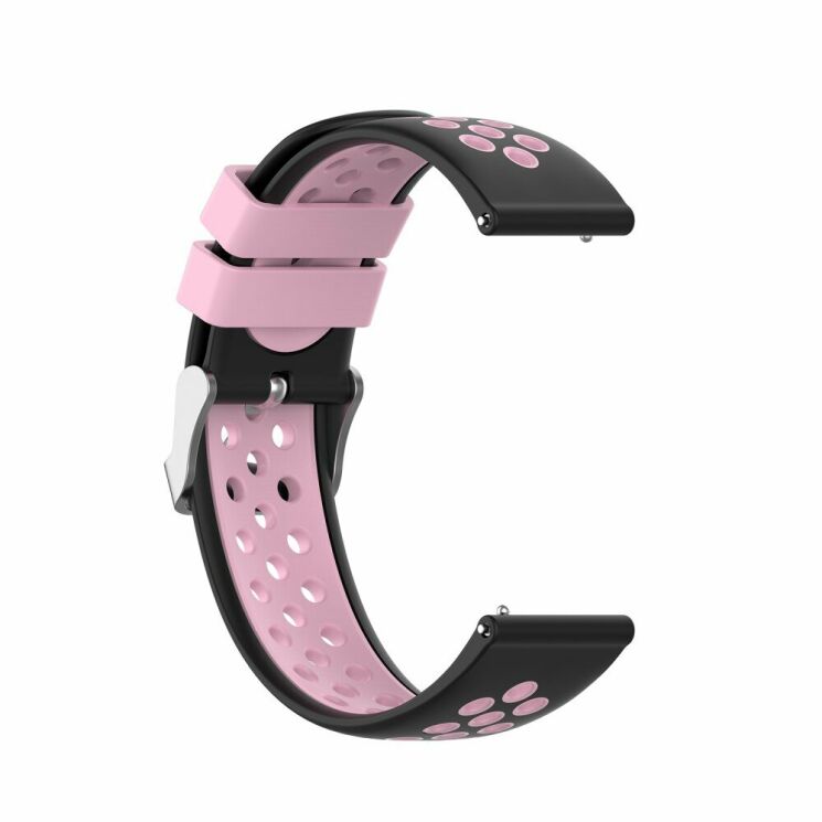 Ремешок Deexe Dual Color для Xiaomi Mi Watch (Chinese) - Black/Pink: фото 3 из 7