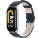 Ремешок Deexe Leather Strip для Xiaomi Mi Smart Band 8 / 9 - Dark Blue (326039DB). Фото 2 из 6