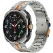 Ремінець Deexe Metal Strap для Samsung Galaxy Watch 8 (40/44mm) - Titanium / Orange (384126TO). Фото 2 з 6