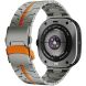 Ремінець Deexe Metal Strap для Samsung Galaxy Watch 8 (40/44mm) - Titanium / Orange (384126TO). Фото 1 з 6