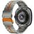 Ремінець Deexe Metal Strap для Samsung Galaxy Watch 8 (40/44mm) / 8 Classic - Titanium / Orange: фото 1 з 6