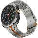 Ремінець Deexe Metal Strap для Samsung Galaxy Watch 8 (40/44mm) - Titanium / Orange (384126TO). Фото 3 з 6